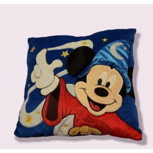 Mickey Mouse Sorcerer Plush Pillow 14x13 Disney Light-Up Décor
